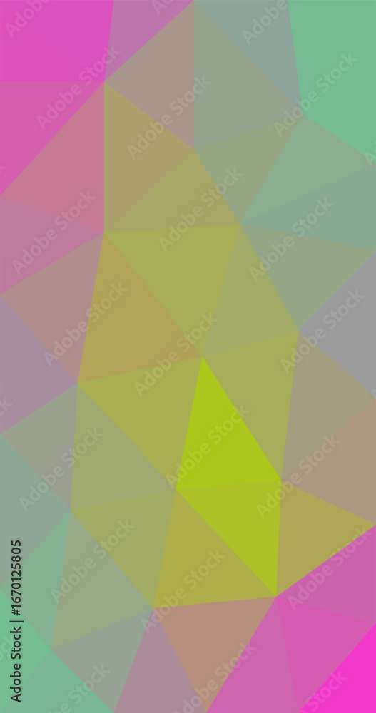 Aufkleber multi colors abstract low polygon background triangular design