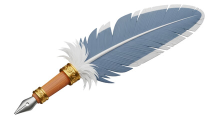 Isolated Quill Pen