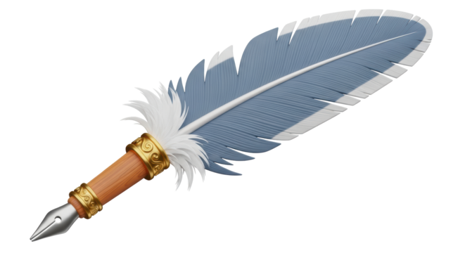Isolated Quill Pen