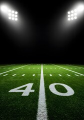 Football Field at Night