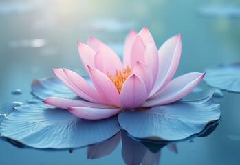 pink water lilly