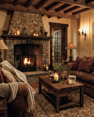 interior of the old house