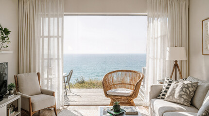 living room with a view