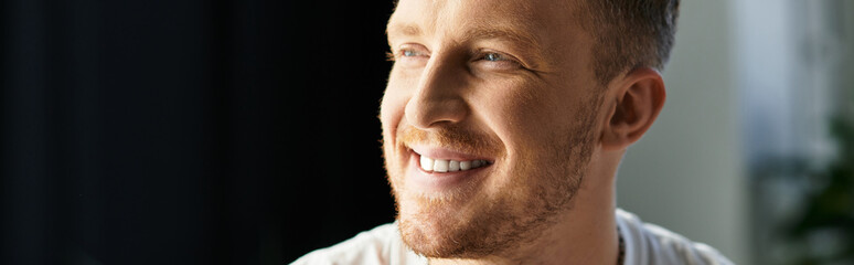 Obraz premium Successful young businessman working diligently in a modern office environment during daylight hours