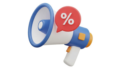 Isolated Discount Megaphone