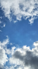 Cloudy Blue Sky with Open Space