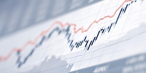 Graph with a red line and a blue line.
