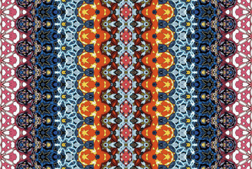 Seamless Design Luxury Tile Wallpaper Graphic Fabric Endless Interior Visual Symmetric Art Perspective Textile Shape Geometric Fashion Template Texture Background Digital Cloth Decoration Pattern.