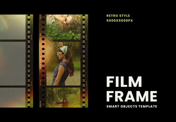 Faded Filmstrip Frame Mockup