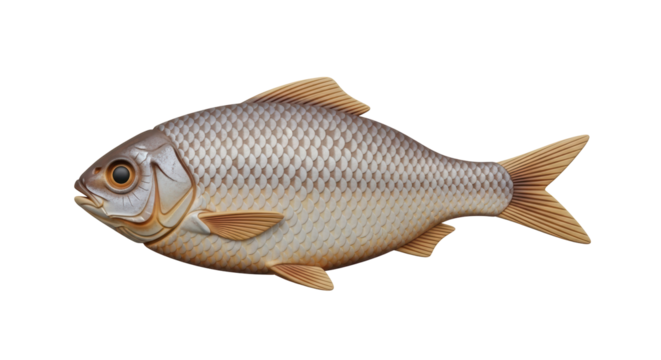 Isolated Rudd Fish