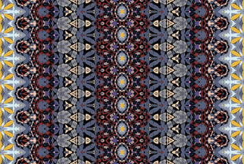 Seamless Design Luxury Tile Wallpaper Graphic Fabric Endless Interior Visual Symmetric Art Perspective Textile Shape Geometric Fashion Template Texture Background Digital Cloth Decoration Pattern.