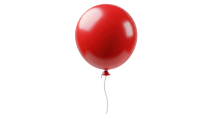 Isolated Red Balloon