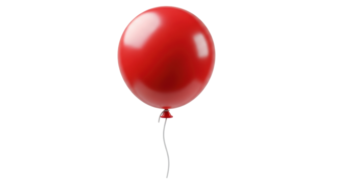 Isolated Red Balloon