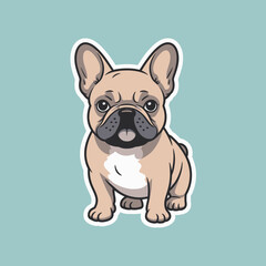 French Bulldog Illustration