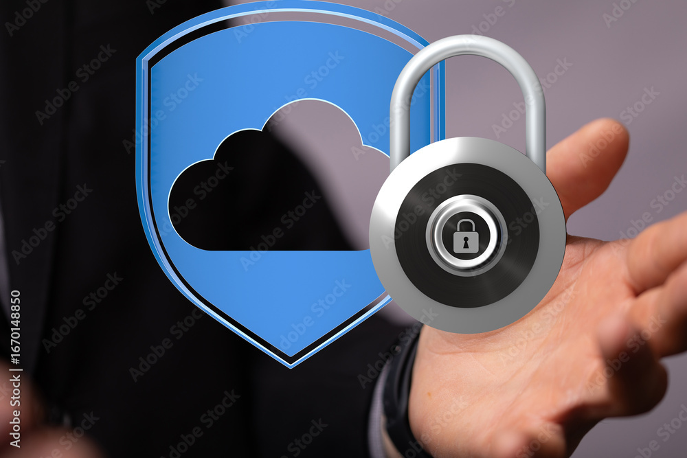 Aufkleber robust cloud security measures. protect sensitive data with advanced encryption and access controls.