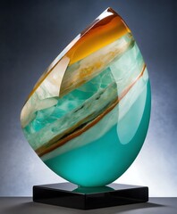 crystal globe in a glass