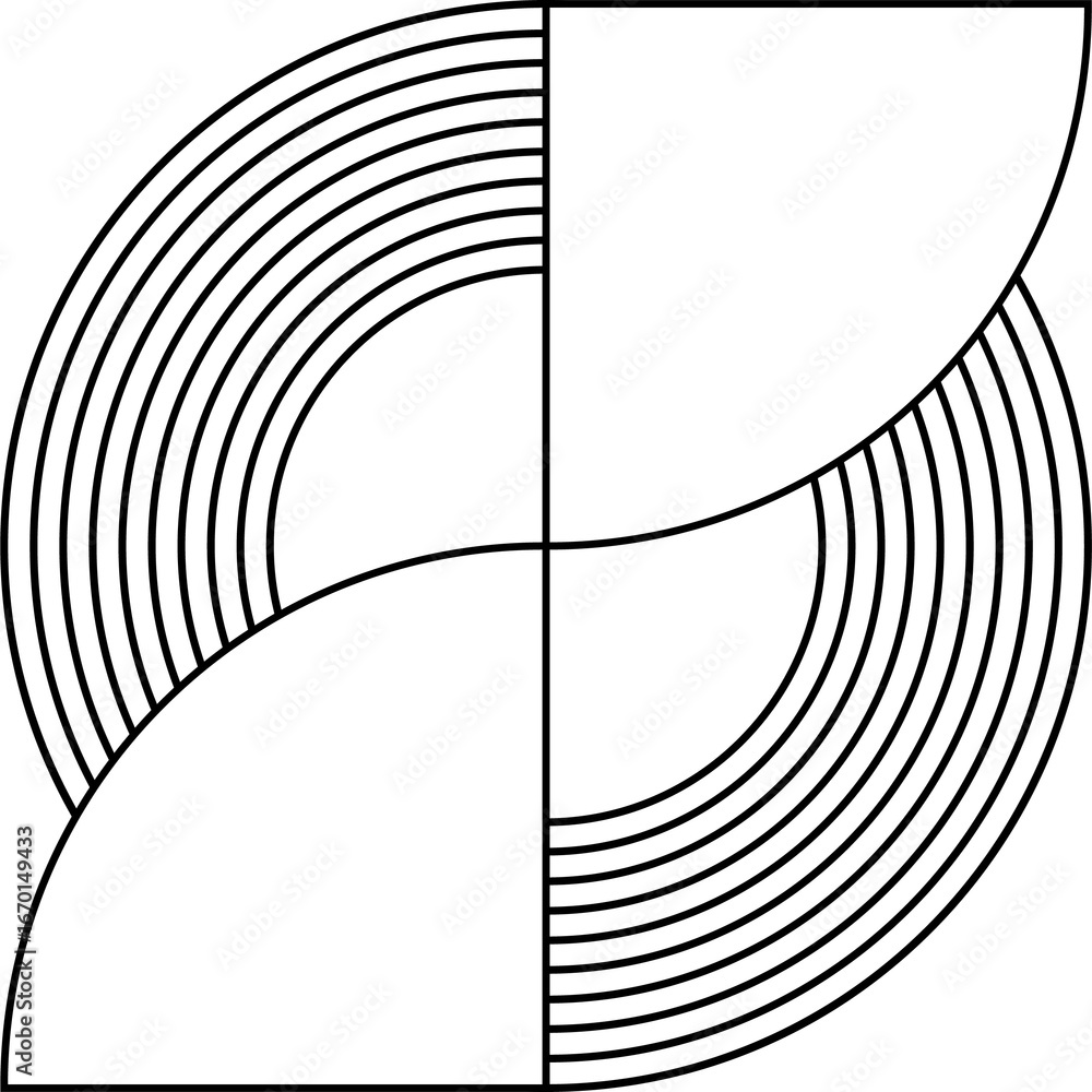 Poster circle shapes set. design elements