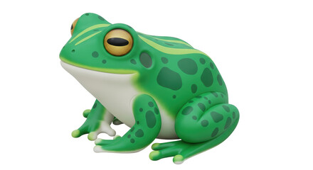 Isolated Frog