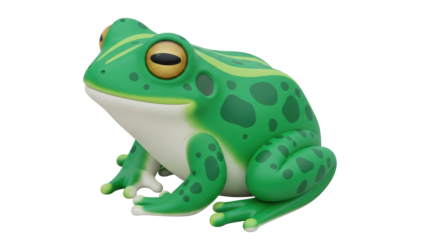 Isolated Frog