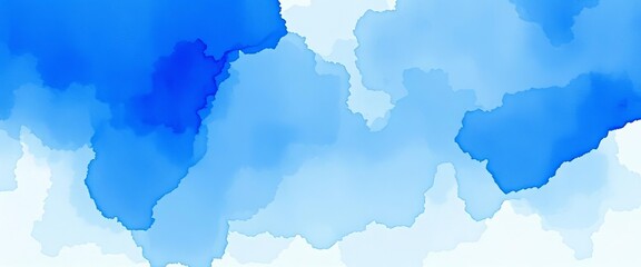 Obraz premium Abstract blue watercolor wash, textured paper, wallpaper, texture