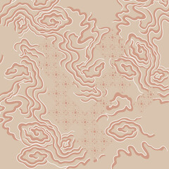 cream colored mega mendung hijab