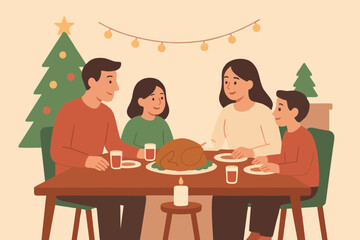 Family creating colorful rangoli decoration for Diwali celebration.