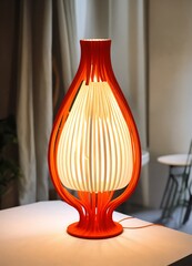 lamp on the table
