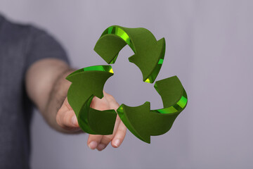 Sustainable living, eco-friendly, recycling, reuse, reduce, environmental protection,  go green.