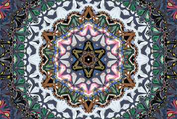 Seamless Design Graphic Art Perspective Shape Decoration Template Textile Symmetric Background Fabric Texture Visual Cloth Endless Interior Wallpaper Geometric Digital Luxury Fashion Tile Pattern.