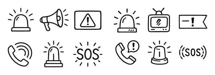 Emergency Icon Sketches