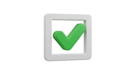 Isolated checkmark