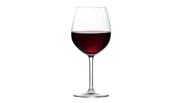 a glass of wine on a white background. png file. generative ai isolated on white background - Powered by Adobe