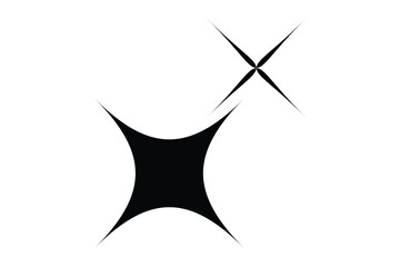 Twinkle star icon, star icon, Silhouette Stars Icon.