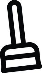 A simple broom icon