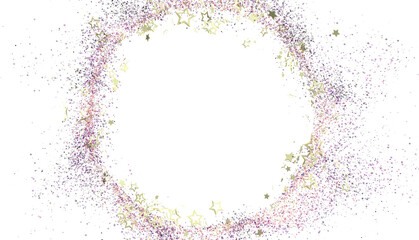 Beautiful glitter stars border, perfect for festive designs, cards, and backgrounds.