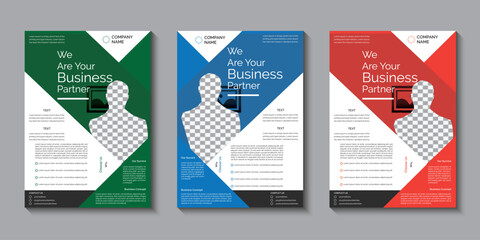 Creative flyer template for your business advertising