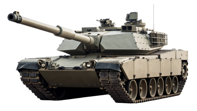 m1 abrams tank png stock photo file cut out and isolated on a white background   generative ai isolated on white background