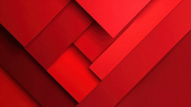 A 4K photo of bright red geometric banner versatile background various abstract designs.