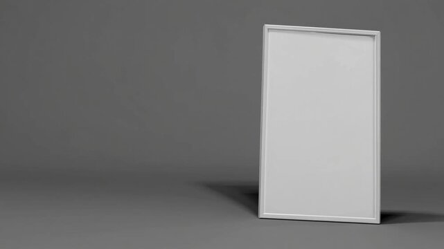 White Empty Bulletin Board or Signage Panel Prepared for Advertising or Informational Message Display