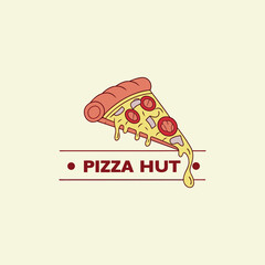 pizza logo design for pizza hub 