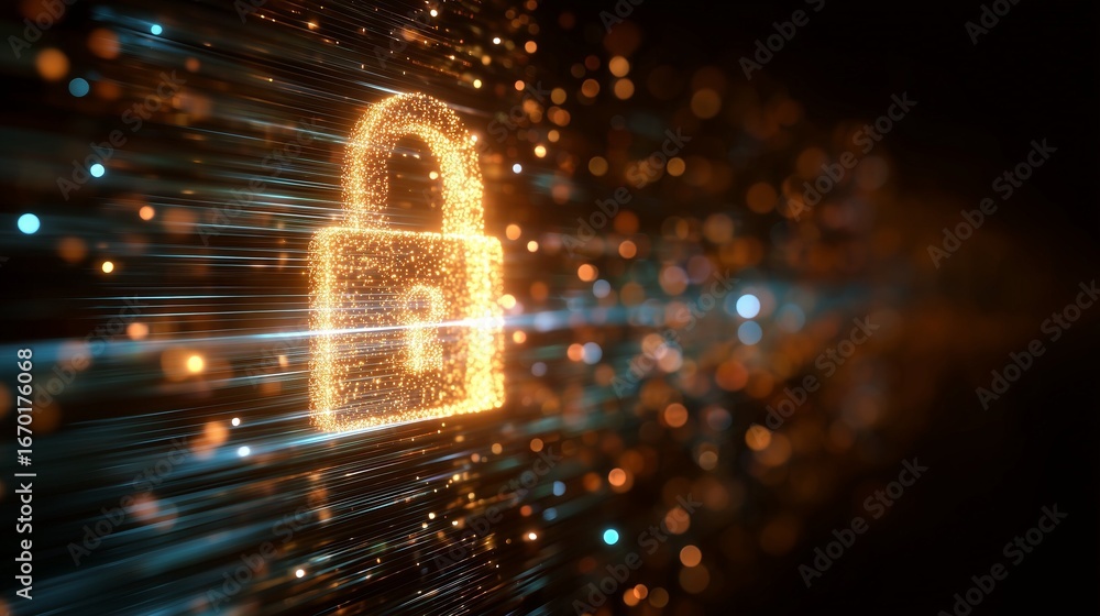 Poster digital security protecting your data in the cyber age