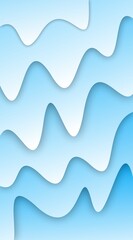 Abstract Wavy Light Blue Layered Aesthetic