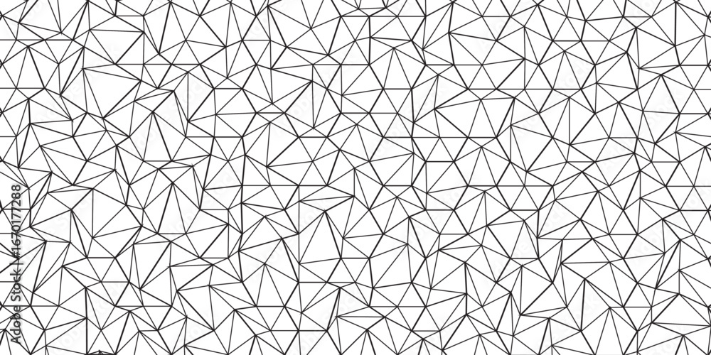Aufkleber abstract of simple gray line triangle pattern geometric background. seamless geometric polygonal rep