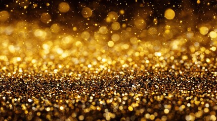 A 4K photo of golden spot background, golden particle background PPT wallpaper wallpaper background wall advertising creative packaging material.
