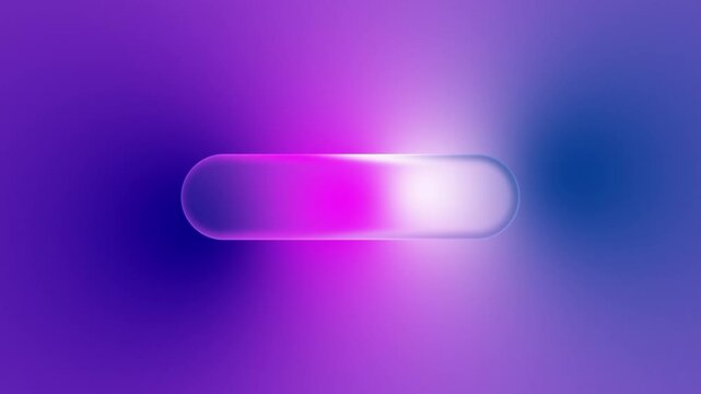 Glassmorphism Liquid Button Animation, Frosted Glass Placeholder on Abstract Gradient Background