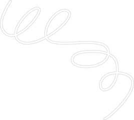 Spiral line dotted doodle style. Element for design