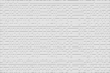 Zero and one binary computer code. Zero one binary code abstract matrix.