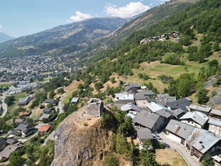 tour du chatelard, bourg saint maurice, french alps, france