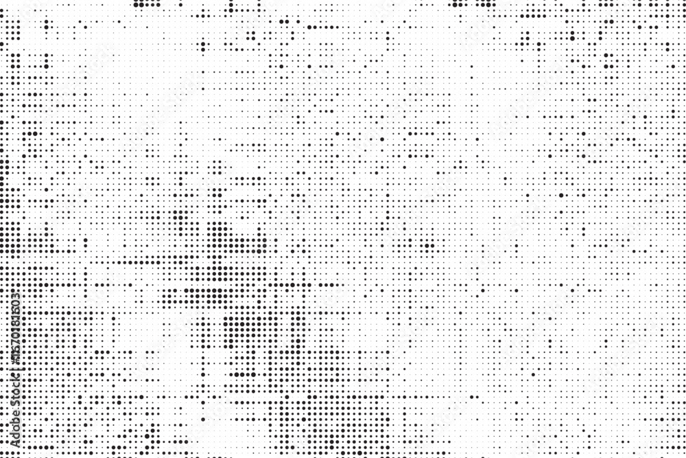 Poster radial halftone spotted gradient background. dotted stains concentric texture with fading effect. bl