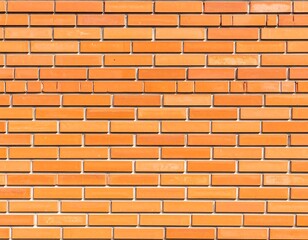 Obraz premium Uniform orange brick wall